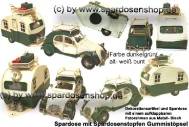 Nostalgie Wohnwagen- Gepann dunkelgrün Gesamt